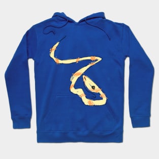 Yellow Sketchy Snake Hoodie